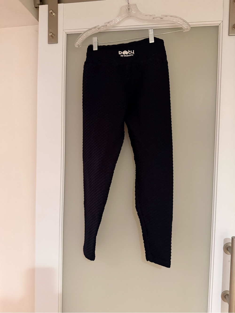 Booty by Brabants Black Croco cropped High-Waist Leggings
